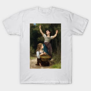 Recolte de Noisettes by William-Adolphe Bouguereau T-Shirt